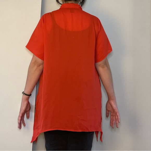 Vintage sheet red Ashley Stewart button-up - Picture 6 of 7